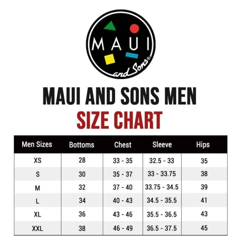 Maui and Sons‎ Board Shorts Swim Trunks Stretch Pixel Grey Blue Red Mens 34x10 L - Picture 12 of 12